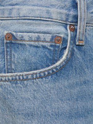 Bavlněné džíny relaxed fit Agolde modré