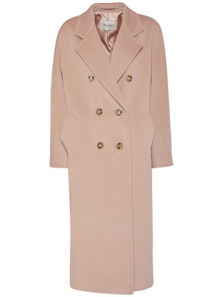 Uld lang frakke Max Mara pink