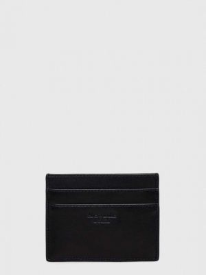 Кожаный кошелек Abercrombie & Fitch черный