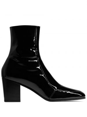 Iš natūralios odos auliniai batai Saint Laurent juoda