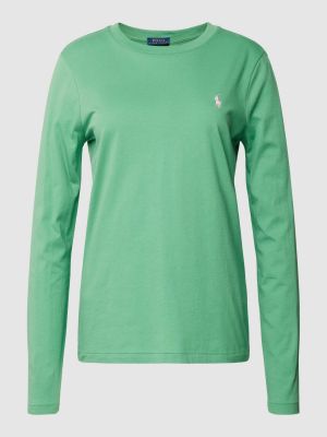 Zielona bluzka bawełniana Polo Ralph Lauren