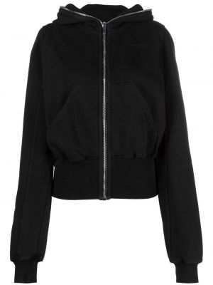 Bomull zip hettegenser Rick Owens Drkshdw svart