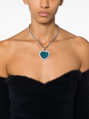 Křišťálový náhrdelník se srdcovým vzorem Vetements