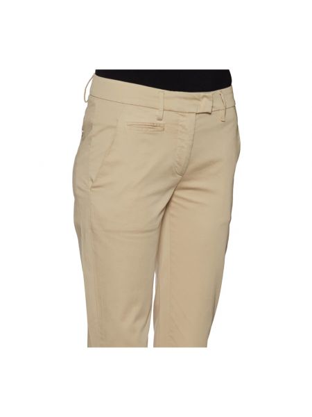 Pantalones de algodón Dondup beige