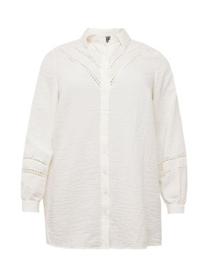 Haljina košulja Vero Moda Curve bijela