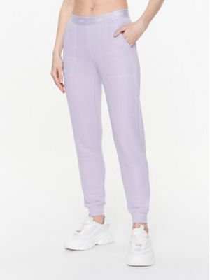 Teplákové nohavice Ugg - fialový