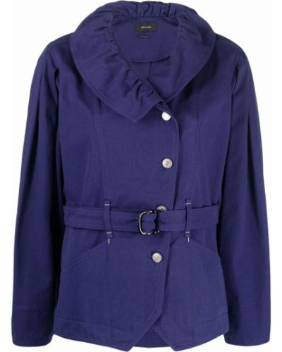 Kabát na gombíky Isabel Marant modrá