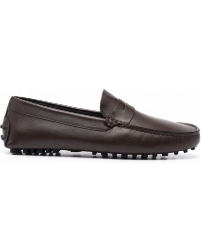 Loafers slip-on Scarosso καφέ
