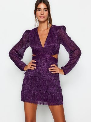 Rochie de seară Trendyol violet