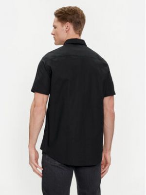 Slim fit košile Armani Exchange černá
