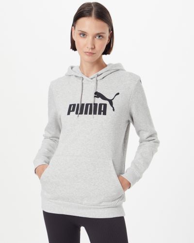 Меланжов пуловер с качулка Puma