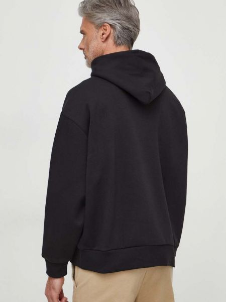 Mikina s kapucí Calvin Klein černá