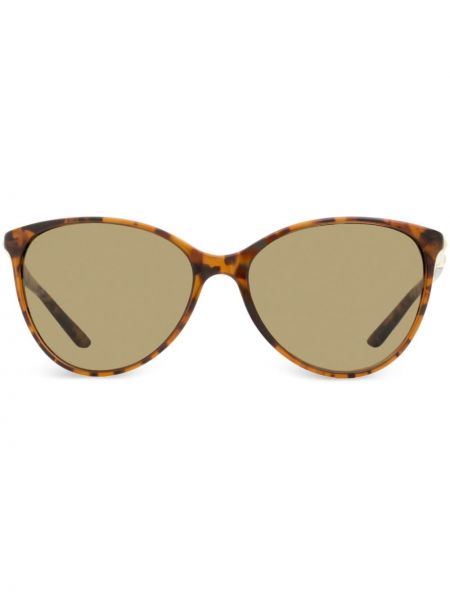Oversized sluneční brýle Versace Eyewear hnědé