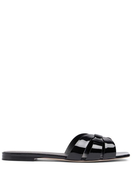 Usnjene sandali Saint Laurent črna