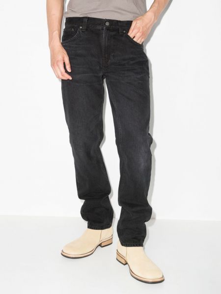 Straight jeans Nudie Jeans schwarz