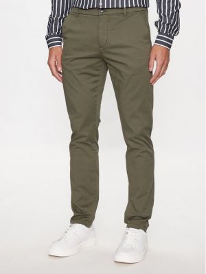 Pantaloni chino slim fit Lindbergh verde