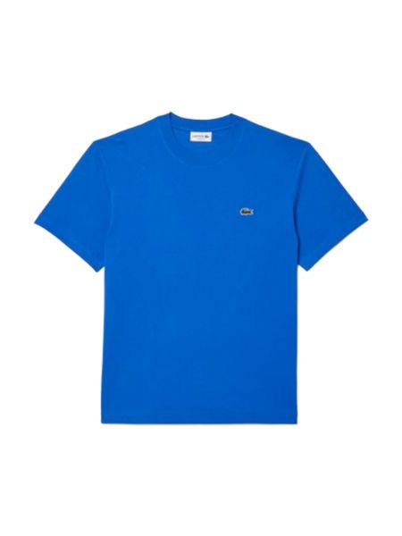 Jersey t-shirt aus baumwoll Lacoste blau