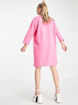 Флисовое платье мини Nike розовое