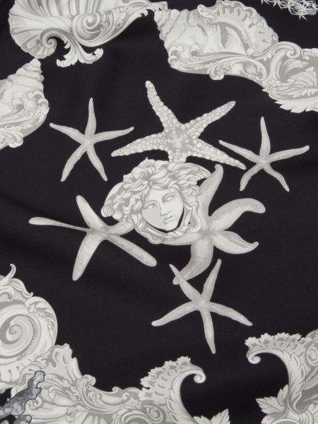 Foulard à imprimé à motif étoile Versace