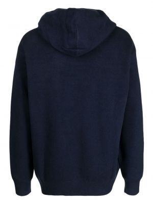 Kapučdžemperis ar apdruku Izzue zils