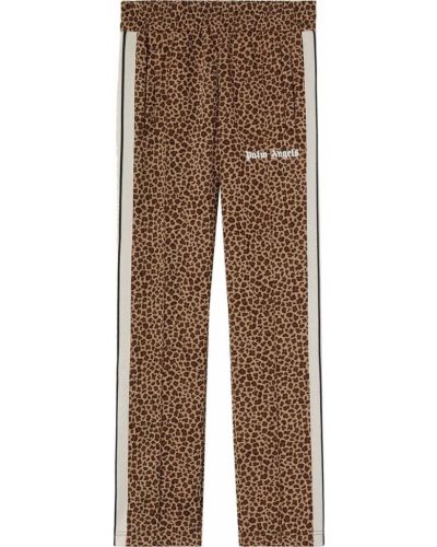 Pantalon de joggings à imprimé léopard en jacquard Palm Angels