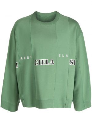 Sweatshirt mit print Mm6 Maison Margiela grün