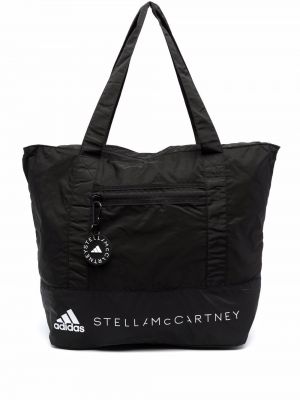 Bolsa de hombro con estampado Adidas By Stella Mccartney negro