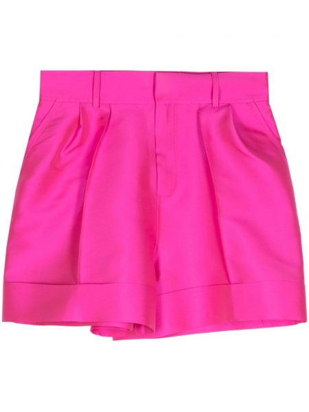 Shorts en satin Dice Kayek rose