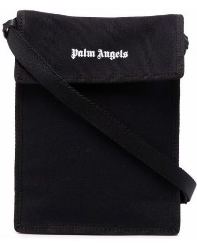 Bolsa de hombro con estampado Palm Angels negro
