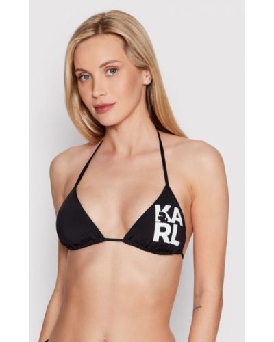 Bikini cu imagine Karl Lagerfeld negru