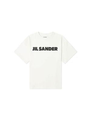 Хлопковая футболка с принтом Jil Sander