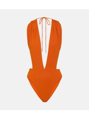 Maudymosi kostiumėlis Saint Laurent oranžinė
