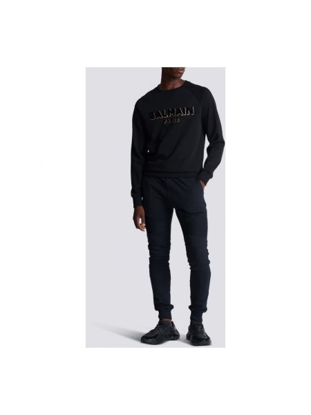 Sweatshirt mit print Balmain schwarz