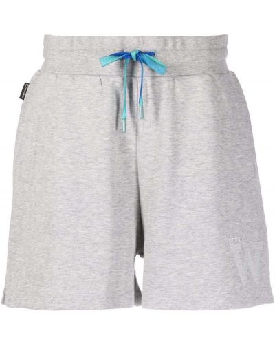 Shorts mit stickerei aus baumwoll Woolrich grau