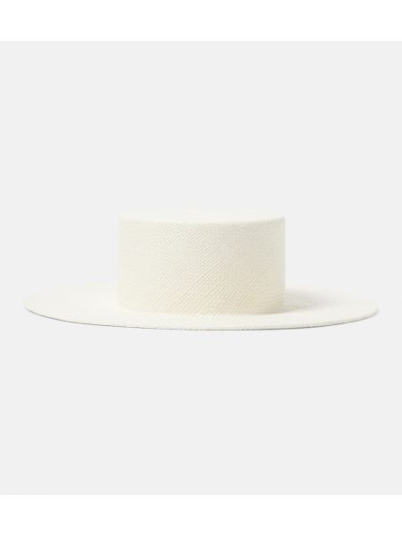 Ψάθινο καπέλο Ruslan Baginskiy λευκό