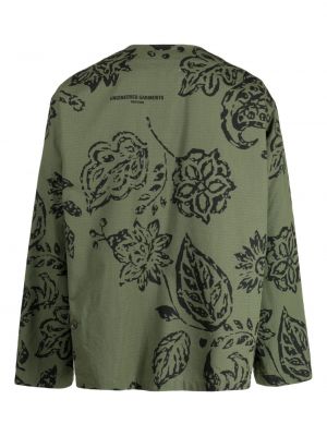 Mustriline lilleline särk Engineered Garments roheline