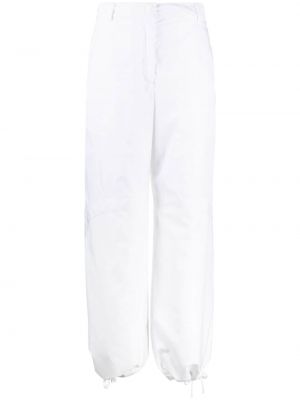 Rovné kalhoty Moncler bílé