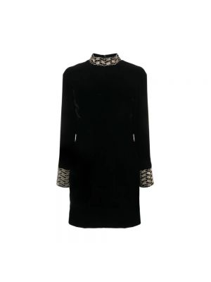Welurowa sukienka mini Mvp Wardrobe czarna