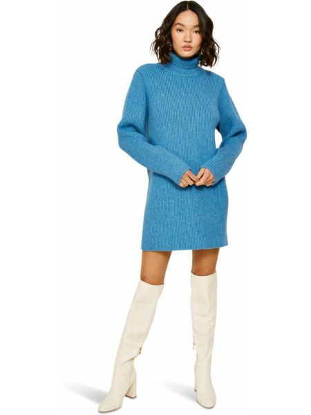 Платье-свитер в горошек Line & Dot синее
