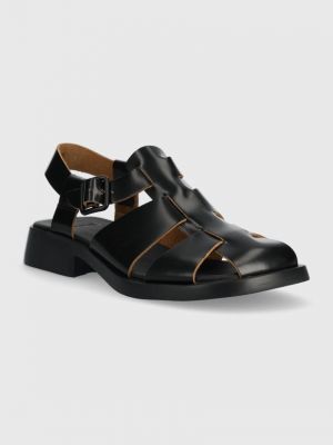 Kožne sandale Camper crna