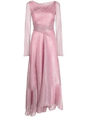 Асиметрична коктейлна рокля Talbot Runhof розово