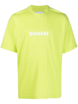 T-shirt con stampa Bonsai verde