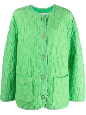 Стеганое пальто Forte_forte, зеленое