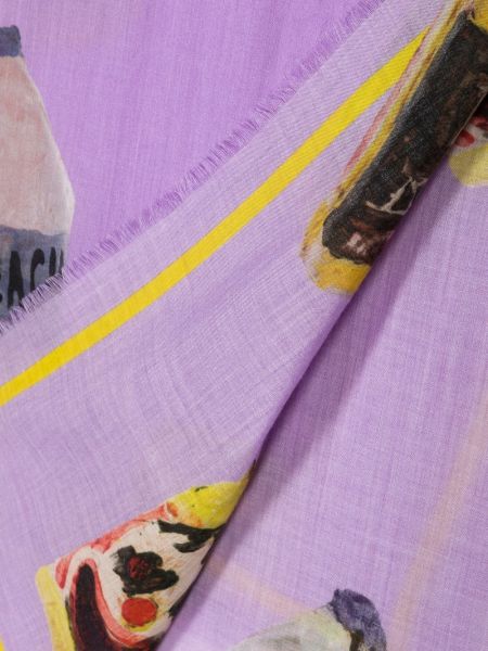 Echarpe en cachemire à imprimé Givenchy violet