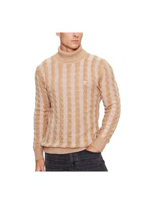 Pull col roulé Guess beige
