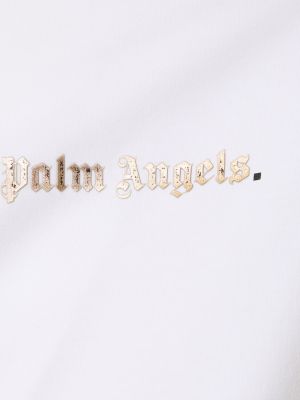 Džerzej bavlnené tričko Palm Angels biela