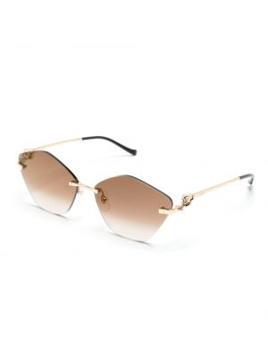 Okulary przeciwsłoneczne Cartier Eyewear złote