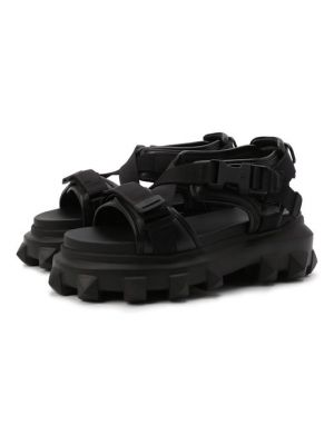 Кожаные сандалии Valentino черные