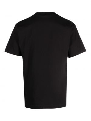 Daunen t-shirt aus baumwoll Huf schwarz