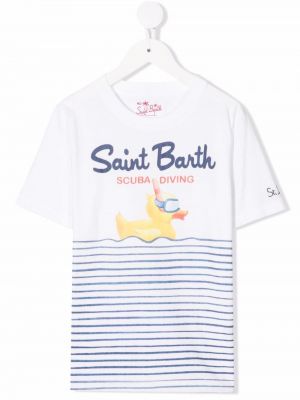 T-skjorte for jenter Mc2 Saint Barth Kids hvit